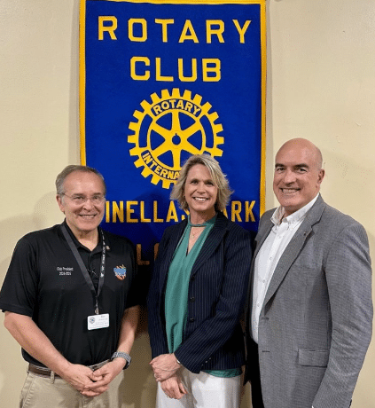 Christy Vogel at the Rotary Club of Pinellas Park